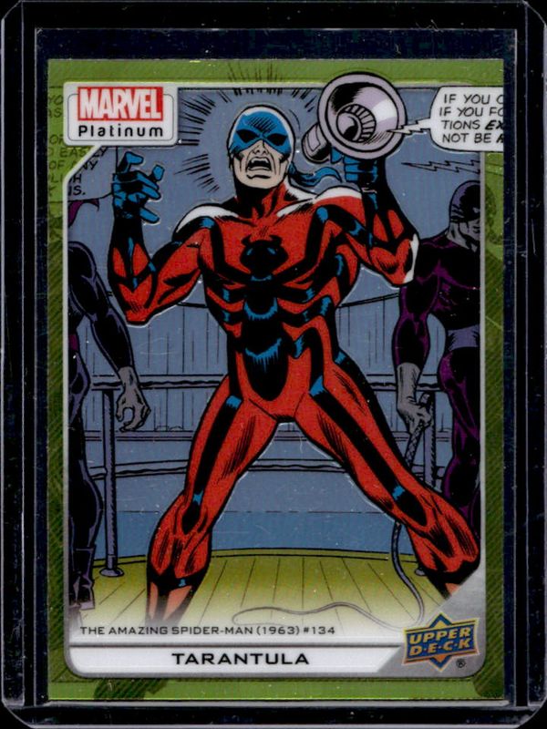Tarantula 2023 Upper Deck Marvel Platinum #130 Yellow Rainbow RAW
