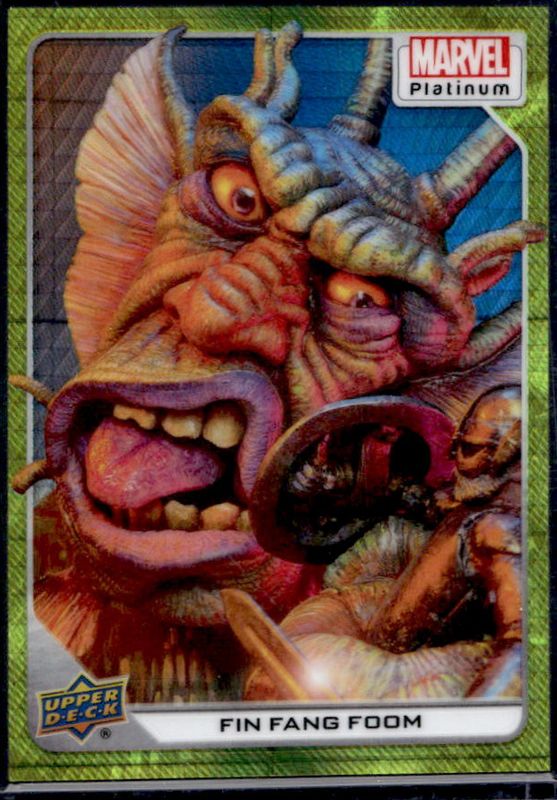 Fin Fang Foom 2023 Upper Deck Marvel Platinum #4 Yellow Spotlight /399 RAW