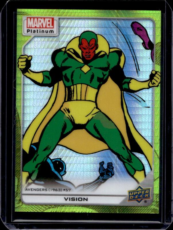 Vision 2023 Upper Deck Marvel Platinum #167 Yellow Spotlight /399 RAW