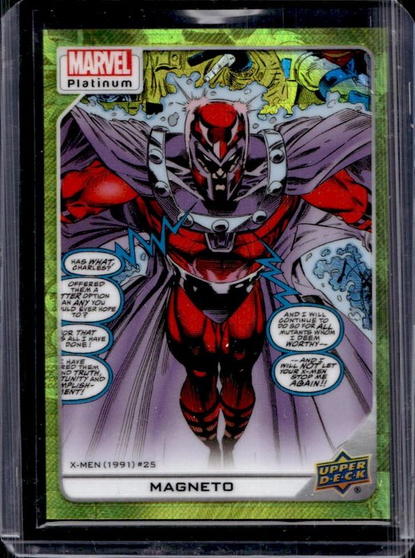 Magneto 2023 Upper Deck Marvel Platinum #181 Yellow Spotlight /399 RAW