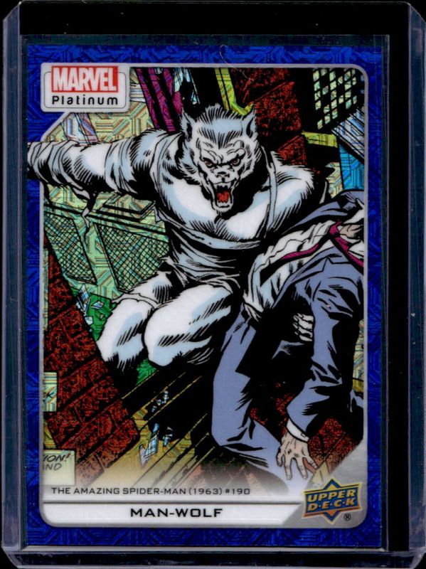 2023 Upper Deck Marvel Platinum #160 Blue Traxx /499