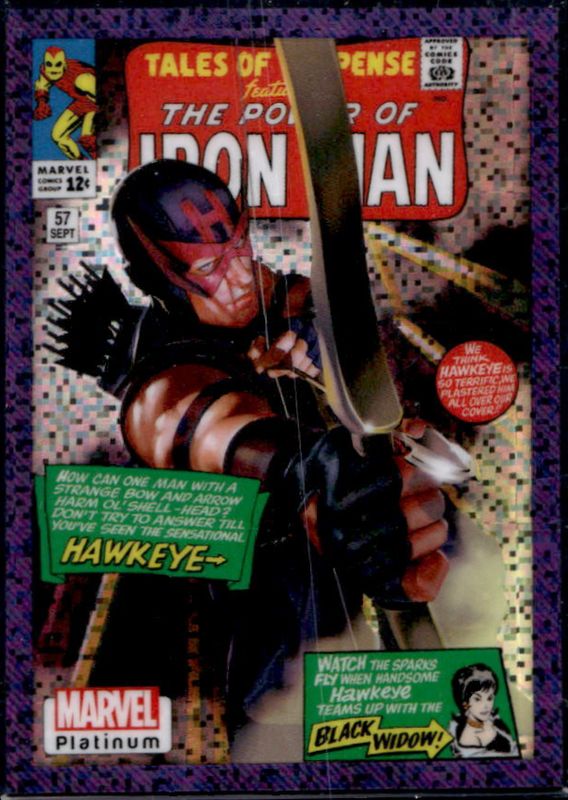 Hawkeye 2023 Upper Deck Marvel Platinum #WI18 Cover Variant Purple Pixel /35 RAW