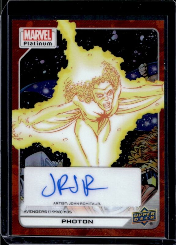 2023 Upper Deck Marvel Platinum #199 Orange Rainbow Autographs /25