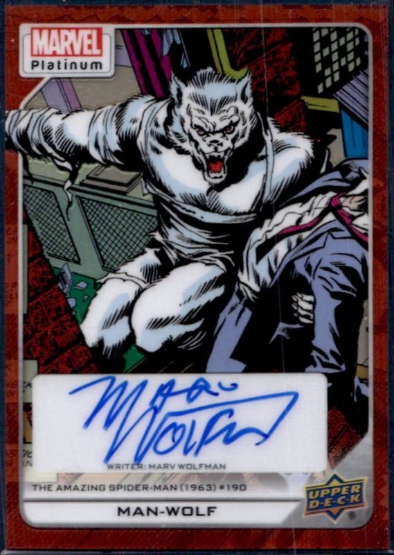 2023 Upper Deck Marvel Platinum #160 Orange Rainbow Autographs /25