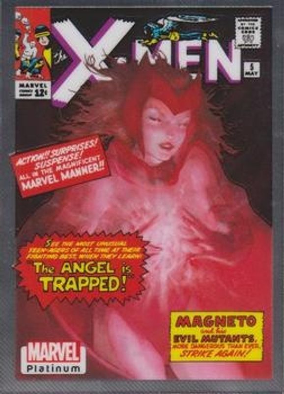 Scarlet Witch 2023 Upper Deck Marvel Platinum #WI45 Cover Variant RAW