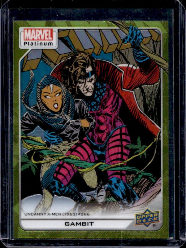 Gambit 2023 Upper Deck Marvel Platinum #120 Yellow Rainbow RAW
