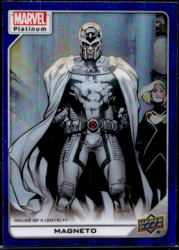 Magneto 2023 Upper Deck Marvel Platinum #164 Blue Rainbow RAW