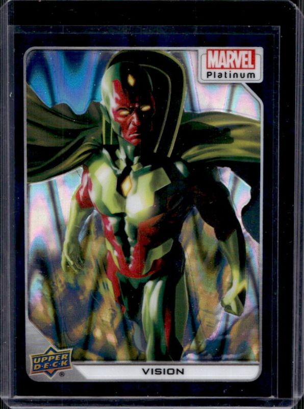 Vision 2023 Upper Deck Marvel Platinum #16 Teal Wave /799 RAW