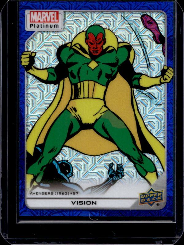 Vision 2023 Upper Deck Marvel Platinum #167 Blue Traxx /499 RAW