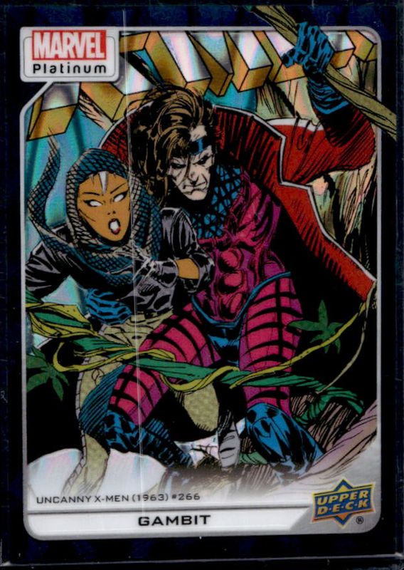 Gambit 2023 Upper Deck Marvel Platinum #120 Teal Wave /799 RAW