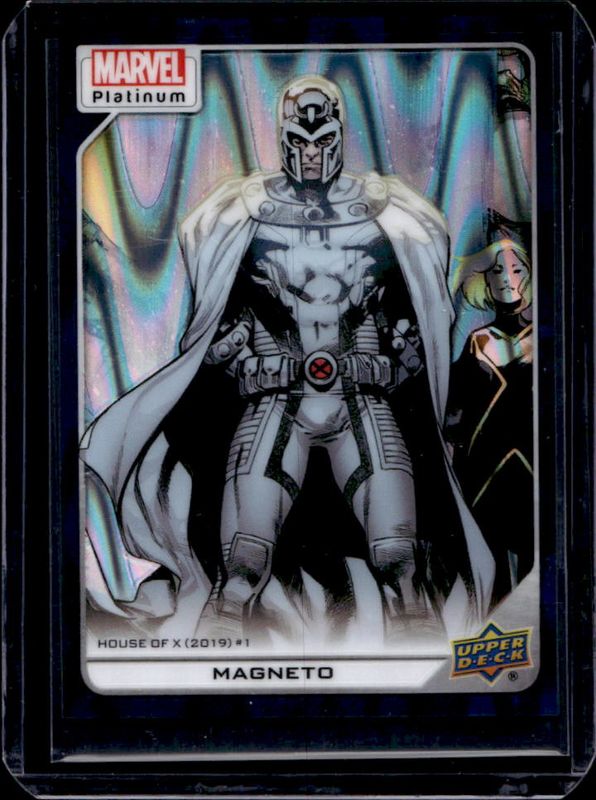 Magneto 2023 Upper Deck Marvel Platinum #164 Teal Wave /799 RAW