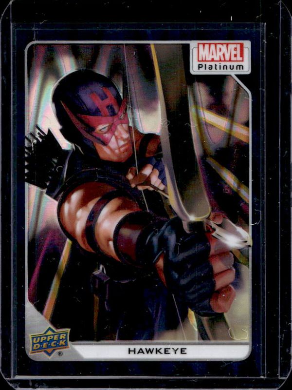 Hawkeye 2023 Upper Deck Marvel Platinum #18 Teal Wave /799 RAW