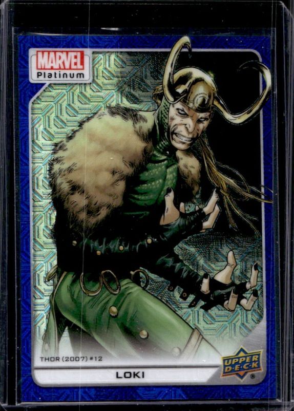 2023 Upper Deck Marvel Platinum #186 Blue Traxx /499