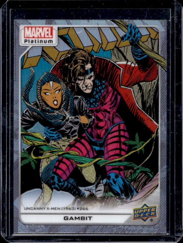 Gambit 2023 Upper Deck Marvel Platinum #120 Rainbow RAW