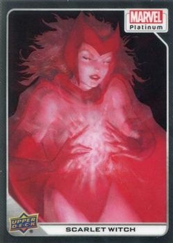 Scarlet Witch 2023 Upper Deck Marvel Platinum #45 Base RAW