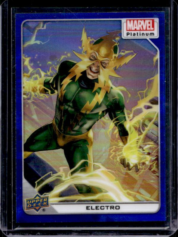 Electro 2023 Upper Deck Marvel Platinum #71 Blue Rainbow RAW