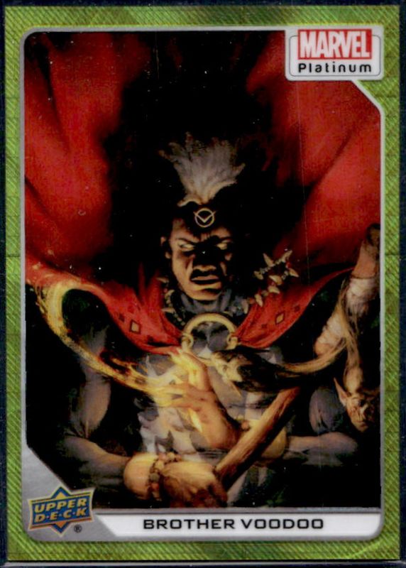 Brother Voodoo 2023 Upper Deck Marvel Platinum #33 Yellow Spotlight /399 RAW