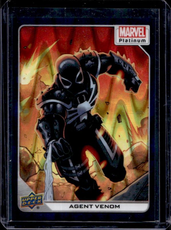 Agent Venom 2023 Upper Deck Marvel Platinum #94 Teal Wave /799 RAW