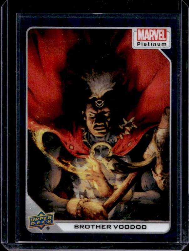 Brother Voodoo 2023 Upper Deck Marvel Platinum #33 Teal Wave /799 RAW
