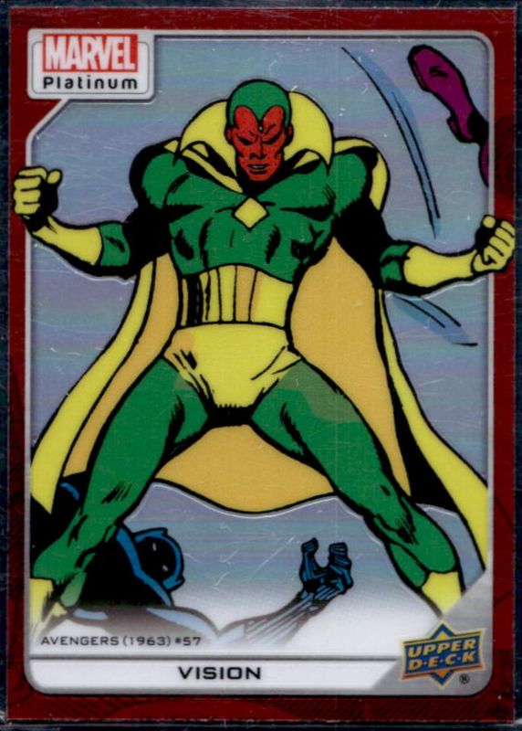 Vision 2023 Upper Deck Marvel Platinum #167 Red Rainbow RAW