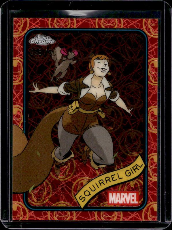 2025 Topps Chrome #44 Iron Man Red & Gold Lazer Refractor /100