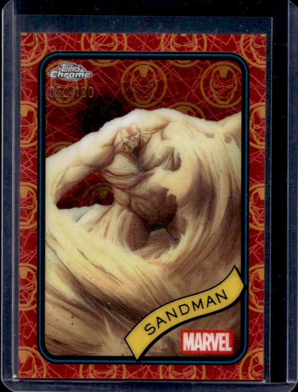 2025 Topps Chrome #91 Iron Man Red & Gold Lazer Refractor /100