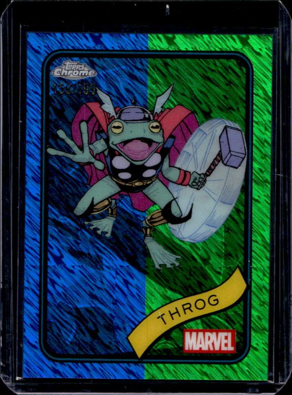 2025 Topps Chrome #46 Blue & Green Shimmer Refractor /199