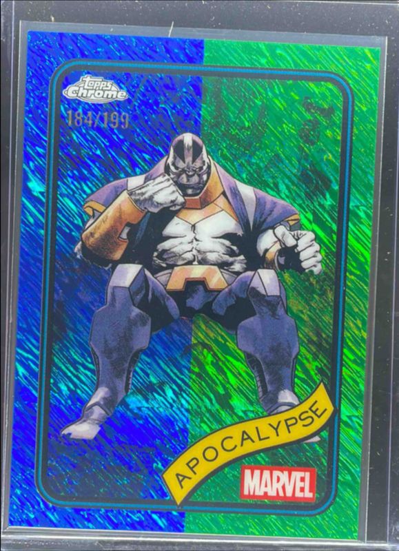 2025 Topps Chrome #162 Blue & Green Shimmer Refractor /199