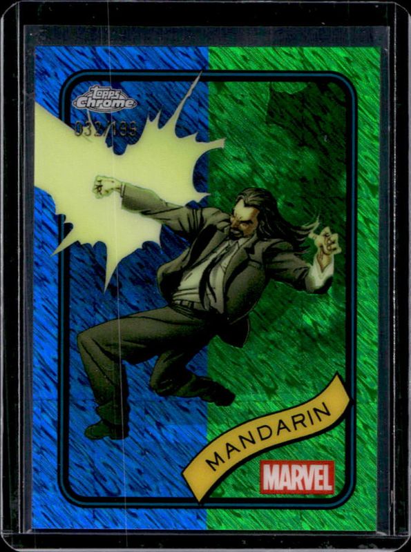 2025 Topps Chrome #41 Blue & Green Shimmer Refractor /199