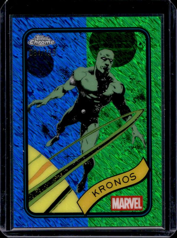 2025 Topps Chrome #25 Blue & Green Shimmer Refractor /199