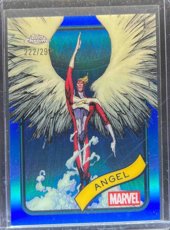 Angel 2025 Topps Chrome #186 Blue Refractor /299 RAW