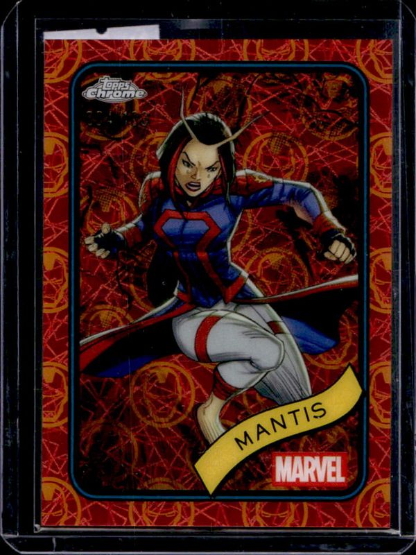 2025 Topps Chrome #171 Iron Man Red & Gold Lazer Refractor /100