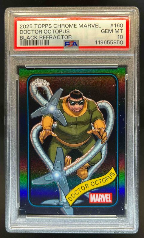 2025 Topps Chrome #160 Black Refractor /10