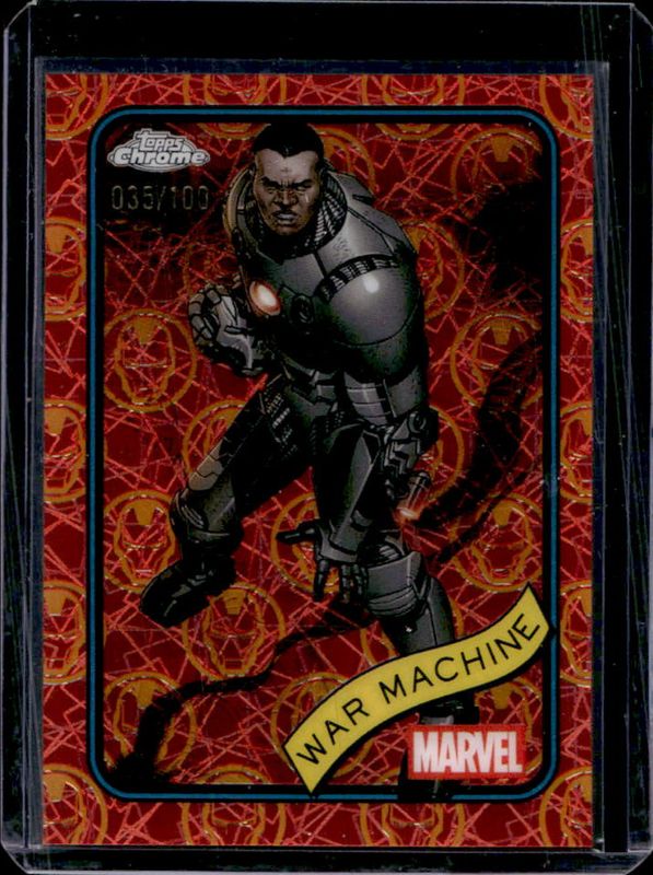 2025 Topps Chrome #194 Iron Man Red & Gold Lazer Refractor /100