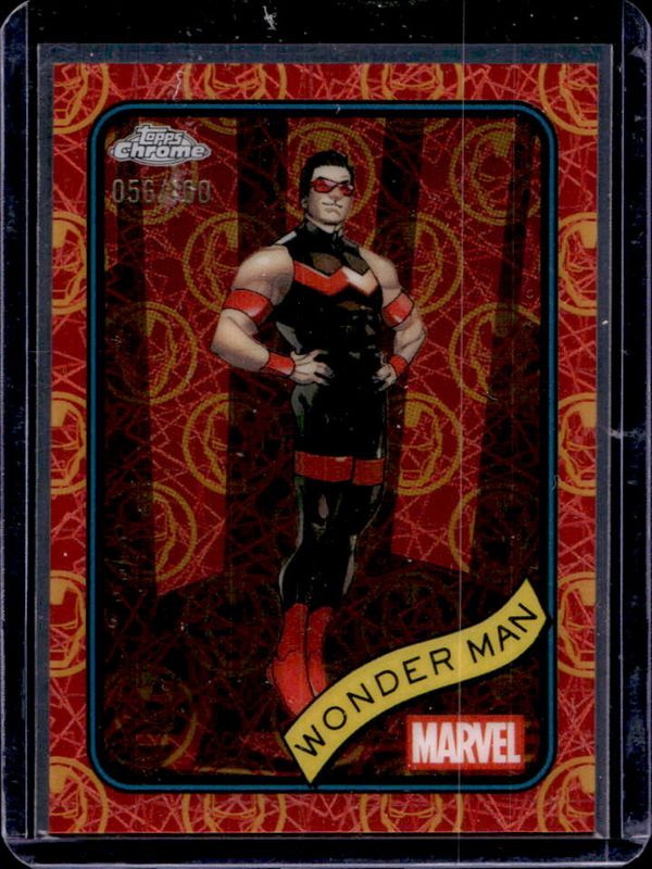 2025 Topps Chrome #100 Iron Man Red & Gold Lazer Refractor /100