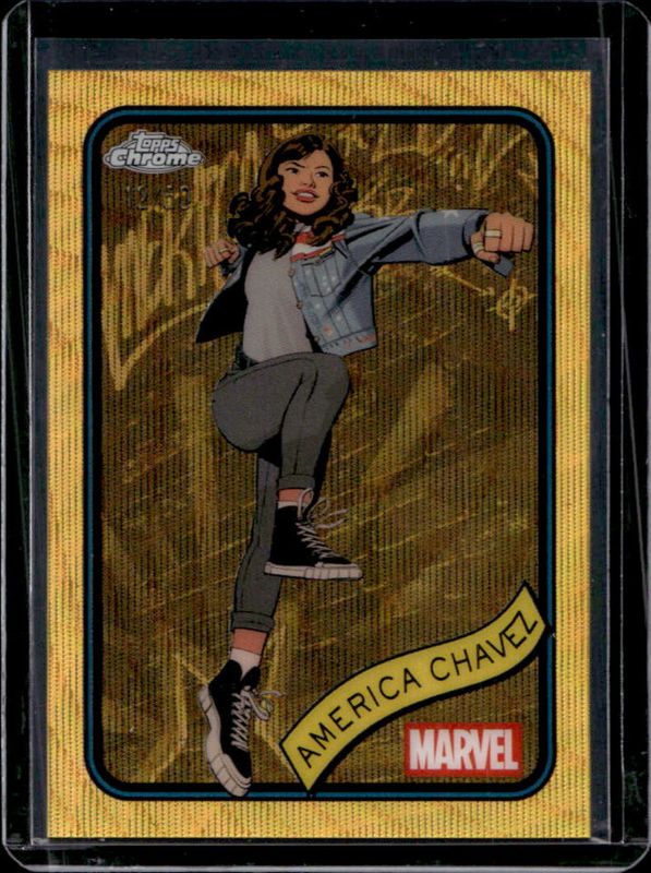 2025 Topps Chrome #153 Gold Wave Refractor /50