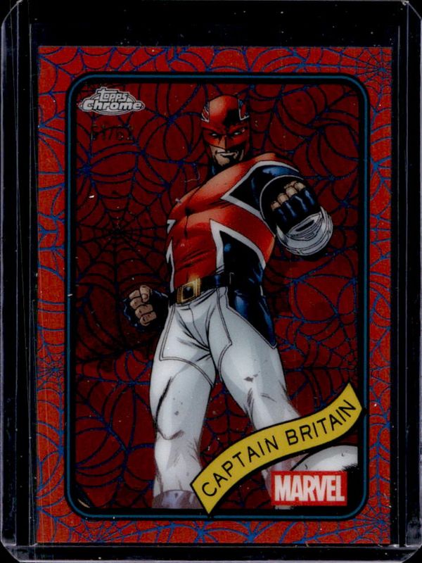 2025 Topps Chrome #151 Blue & Red Spider Web Refractor /62