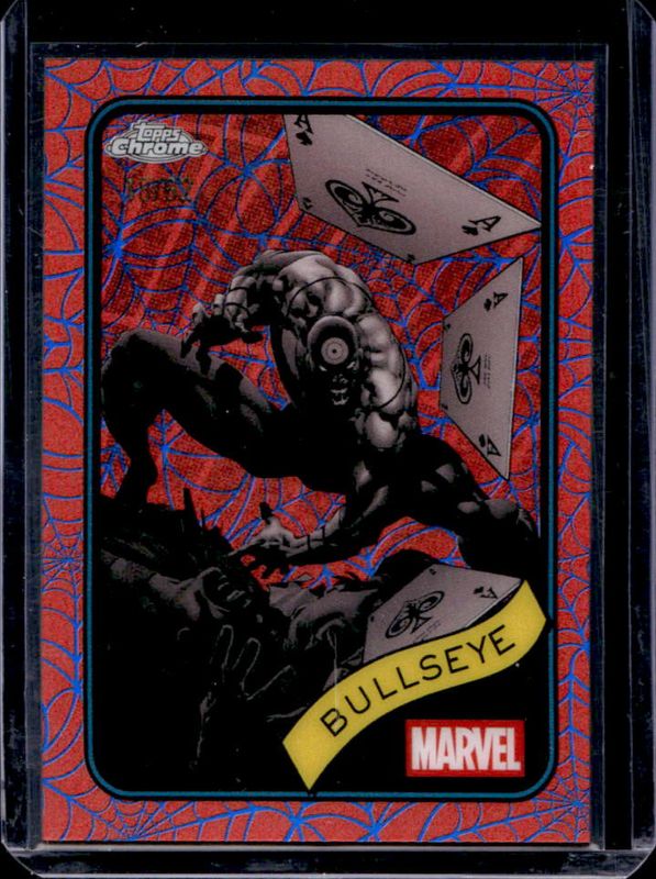 Bullseye 2025 Topps Chrome #30 Blue & Red Spider Web Refractor /62 RAW
