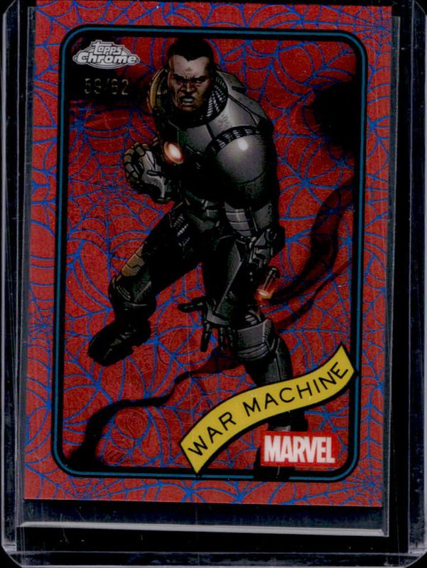 2025 Topps Chrome #194 Blue & Red Spider Web Refractor /62