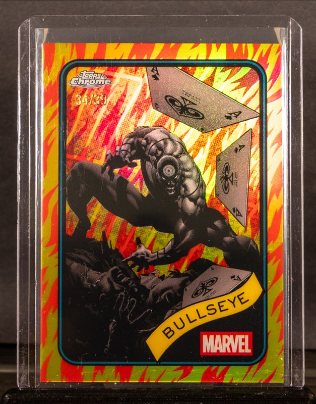 Bullseye 2025 Topps Chrome #30 Human Torch Refractor /39 RAW