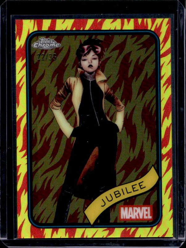 Jubilee 2025 Topps Chrome #131 Human Torch Refractor /39 RAW