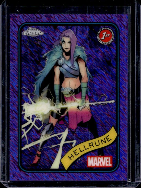 2025 Topps Chrome #199 Purple Shimmer Refractor /75