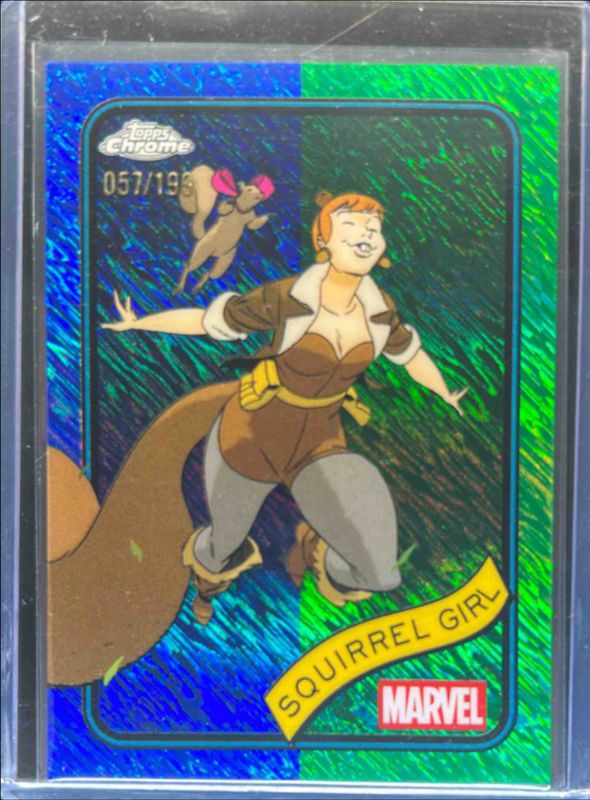 2025 Topps Chrome #44 Blue & Green Shimmer Refractor /199