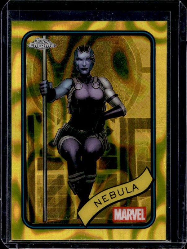 2025 Topps Chrome #167 Yellow Lava Refractor