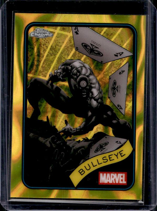 Bullseye 2025 Topps Chrome #30 Yellow Lava Refractor RAW