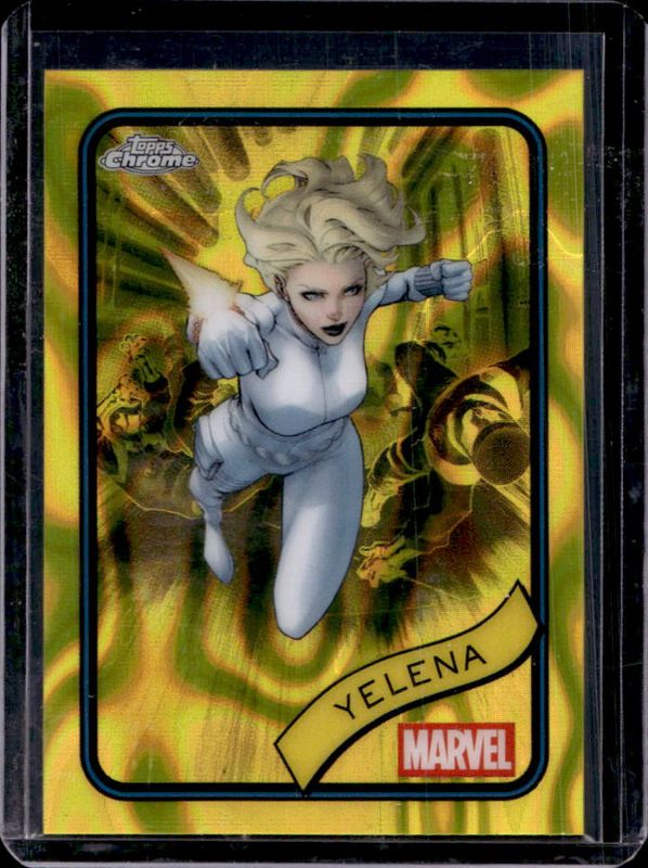 2025 Topps Chrome #83 Yellow Lava Refractor