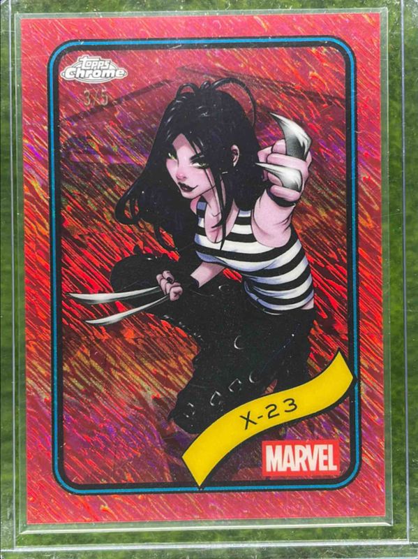 2025 Topps Chrome #122 Red Shimmer Refractor /5