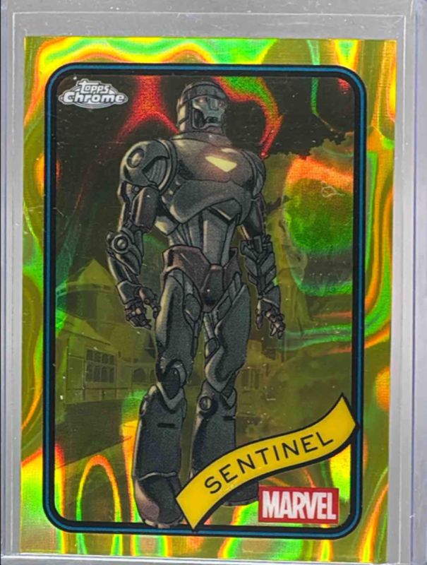 2025 Topps Chrome #33 Yellow Lava Refractor