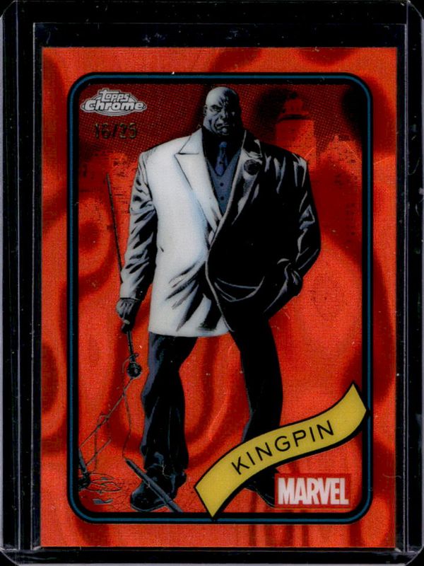 Kingpin 2025 Topps Chrome #164 Orange Lava Refractor /25 RAW