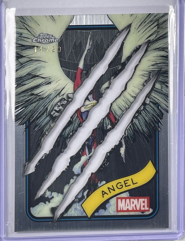 Angel 2025 Topps Chrome #186 Clawed Chrome Refractor /20 RAW